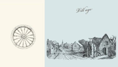 köy illüstrasyon