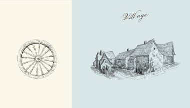 köy illüstrasyon