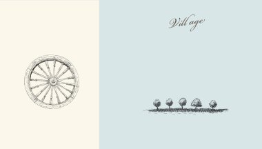 köy illüstrasyon