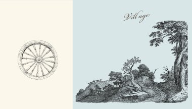 köy illüstrasyon