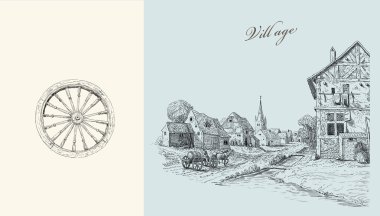 köy illüstrasyon