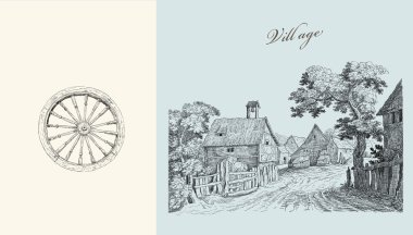köy illüstrasyon