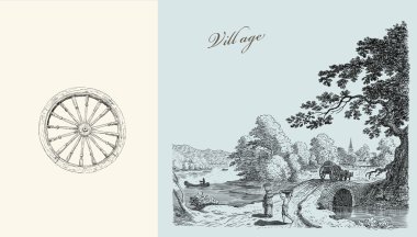 köy illüstrasyon