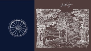 köy illüstrasyon