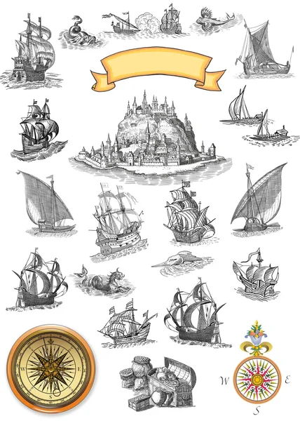 Carte des pirates — Photo