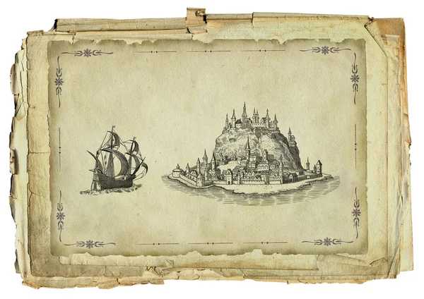 Carte des pirates — Photo