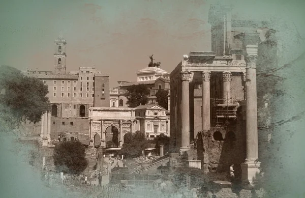 Forum Romanum, Rzym — Zdjęcie stockowe