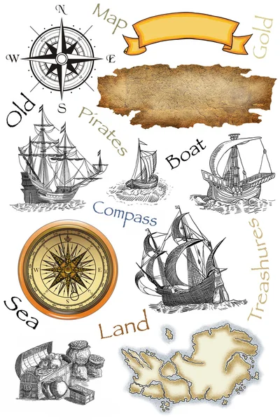 Old pirate map — Stock Photo © pavila1 #31822889