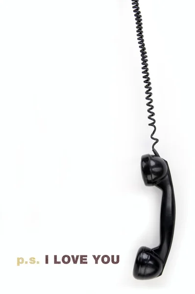오래 된 전화 수신기 — 스톡 사진