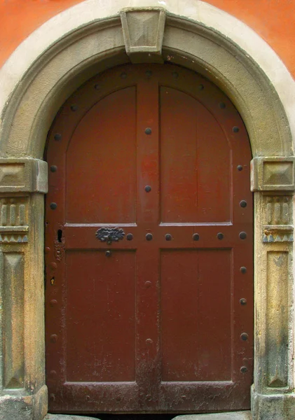 Old door in Prague — Stock Photo, Image