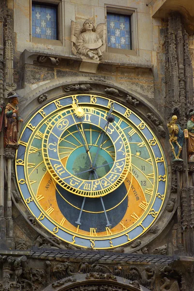 Praga Relógio Astronómico (Orloj) na Cidade Velha de Praga — Fotografia de Stock