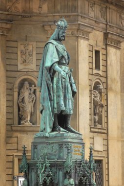 Çek heykeli charles Kral IV. Prague, Çek Cumhuriyeti