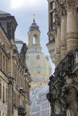 Dresden, Almanya 'da Frauenkirche