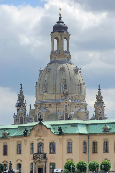 Frauenkirche Igreja em Dresden, Alemania — Fotografia de Stock