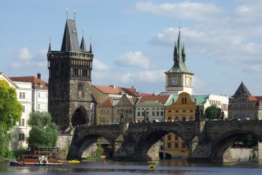 Çek Cumhuriyeti Prag 'daki Charles Köprüsü