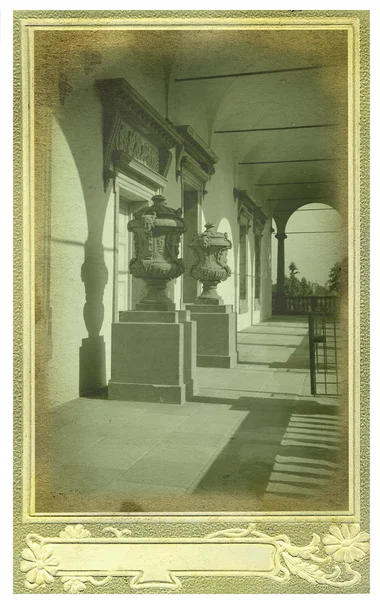 Old postcard with view of Prague — Stock Photo, Image