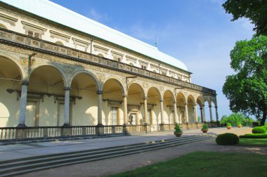 Hradcany Prag Çek Cumhuriyeti Avrupa Kraliyet bahçeleri Belveder, park