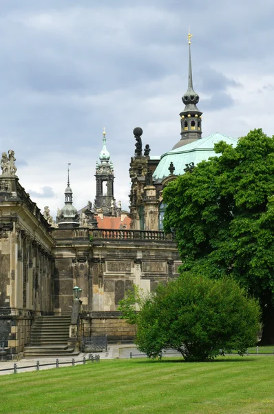 De oude stad van dresden, Duitsland. historische en culturele centrum van Europa. — Stockfoto