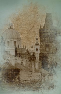 Kartpostal Prag Manzaralı