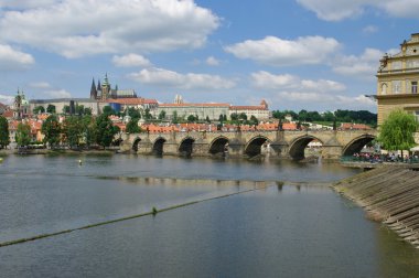 Çek Cumhuriyeti Prag 'daki Charles Köprüsü