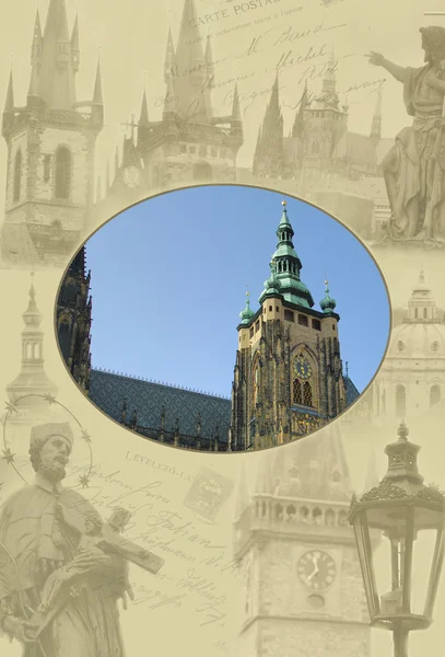 Vista del casco antiguo de Praga — Foto de Stock