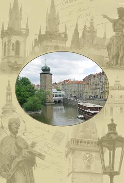 Bekijken van de oude stad Praag — Stockfoto