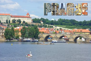 Kartpostal Prag Manzaralı