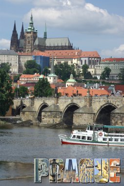 Kartpostal Prag Manzaralı