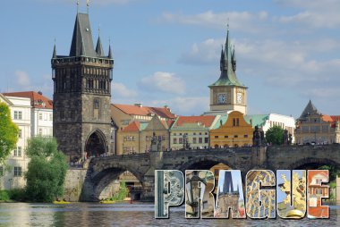 Kartpostal Prag Manzaralı