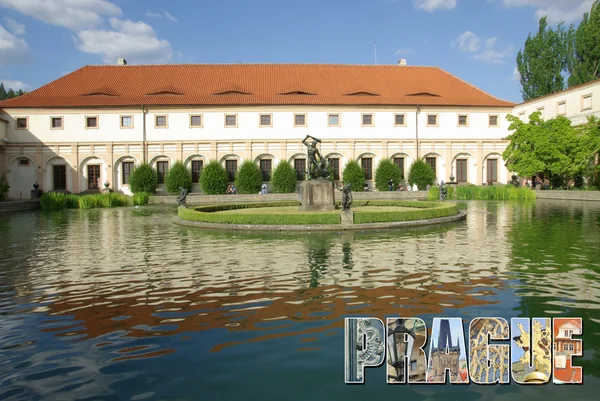 Cartolina con vista su Praga — Foto Stock