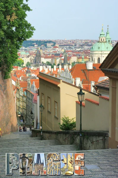 Kartpostal Prag Manzaralı — Stok fotoğraf