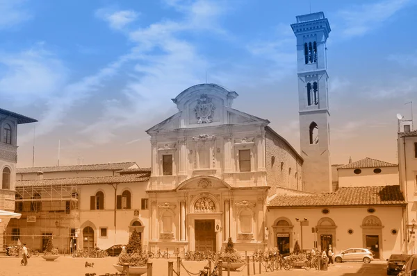 Cartolina bicolore con vista su Firenze — Foto Stock