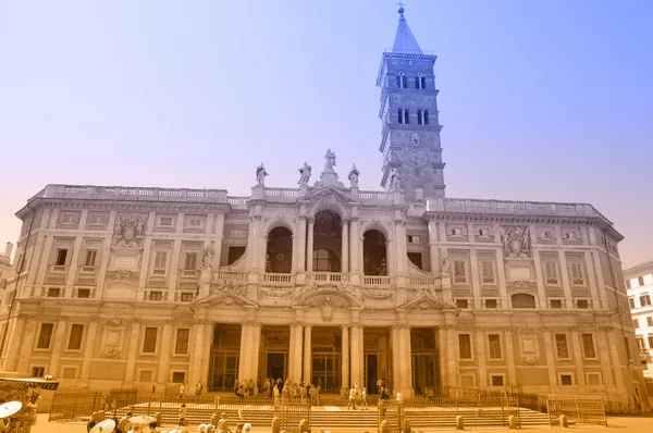 Cartão postal de duas cores com vista para Roma — Fotografia de Stock