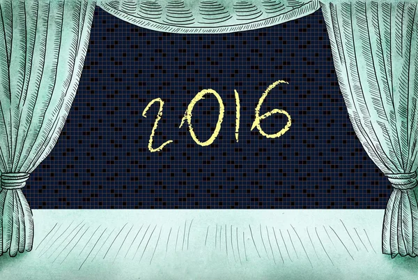 Feliz año nuevo 2016 ilustración —  Fotos de Stock