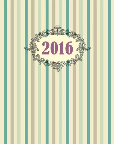 Glad Nyåren 2016 illustration — Stockfoto
