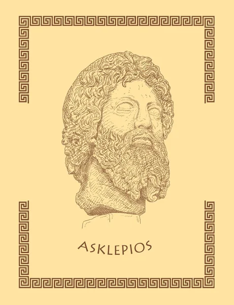 Vecchio filosofo greco Asclepios — Foto Stock