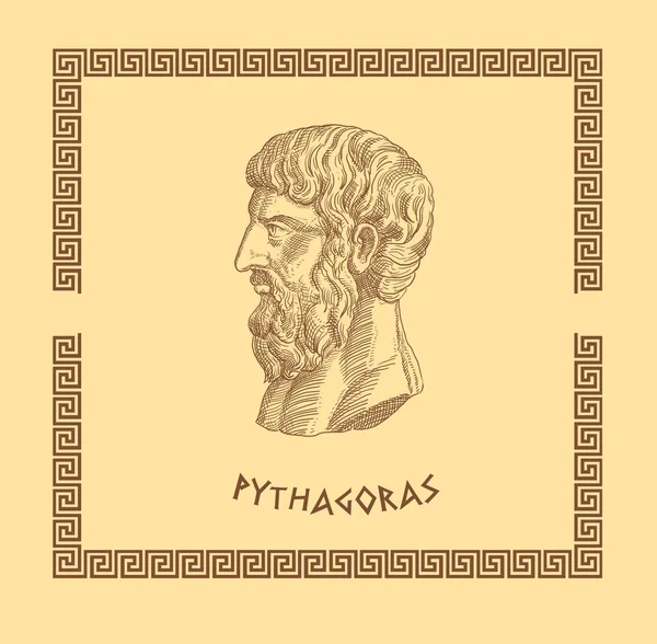 古いギリシャの哲学者 Pytagoras — ストック写真