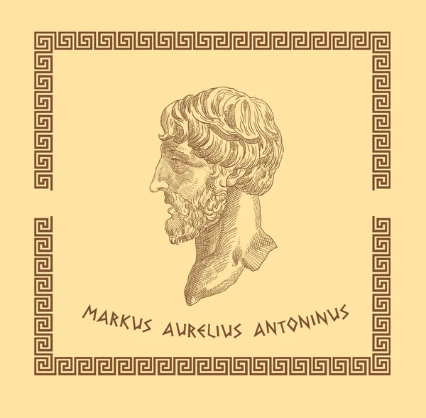 Starý římský císař Marcus Aurelius — Stock fotografie