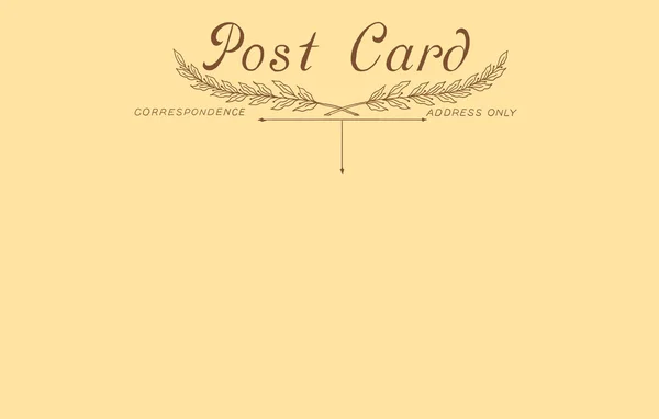 Retro postcard on yellow background — Stock Photo, Image