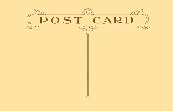 Cartão postal retrô em fundo amarelo — Fotografia de Stock