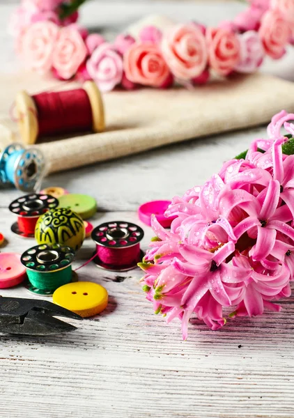 Hyacinth thread decoration — Zdjęcie stockowe