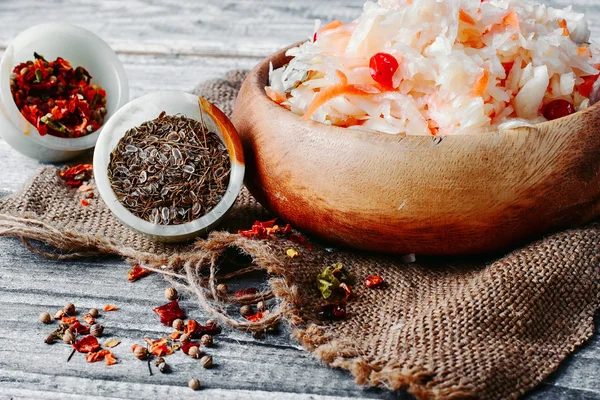 Sauerkraut with cranberries — Stock Photo, Image