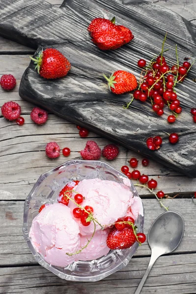 과일 아이스크림 그릇 — 스톡 사진
