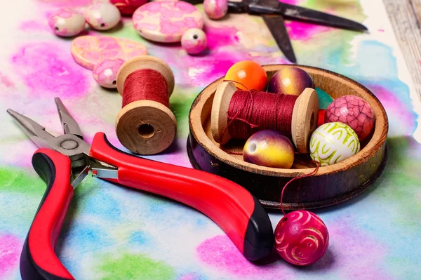 Set of colorful beads — Stock Photo, Image