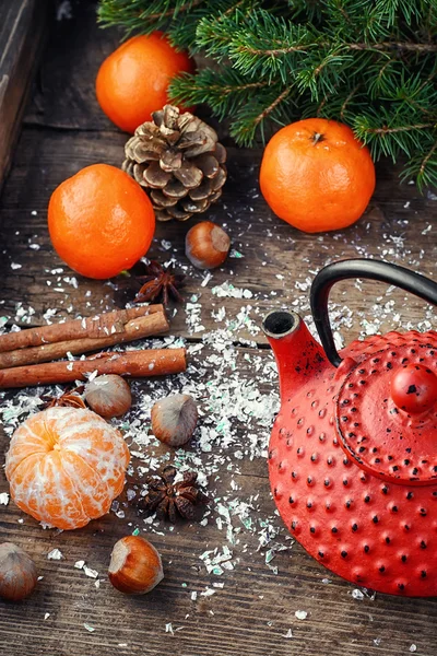 Festliche Weihnachtskomposition — Stockfoto