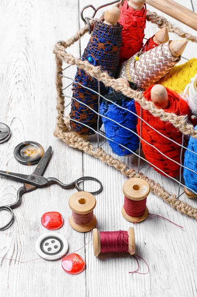 Accessoires voor het naaien — Stockfoto