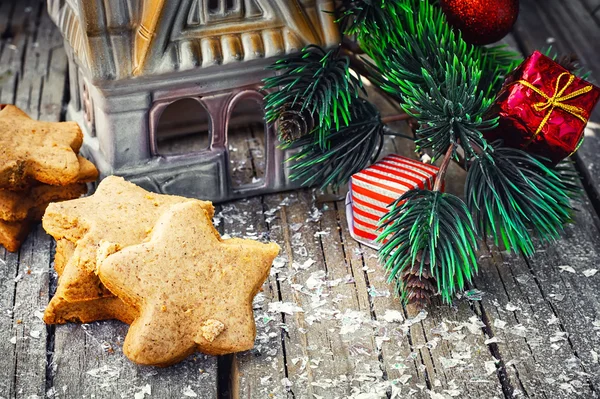 Biscotti di famiglia per Natale — Foto Stock