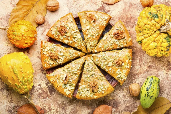 Традиционные Тыквенные Булочки Осень Pie Scones Тыквой — стоковое фото