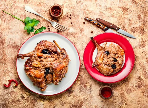 Tavşanlı pilav. Tavşanlı risotto..