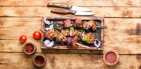 Arabische Tradition Leberkebab Spieß Türkische Küche — Stockfoto